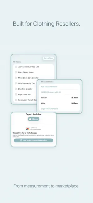 Measure & Sell Clothes-Klothes screenshot 1