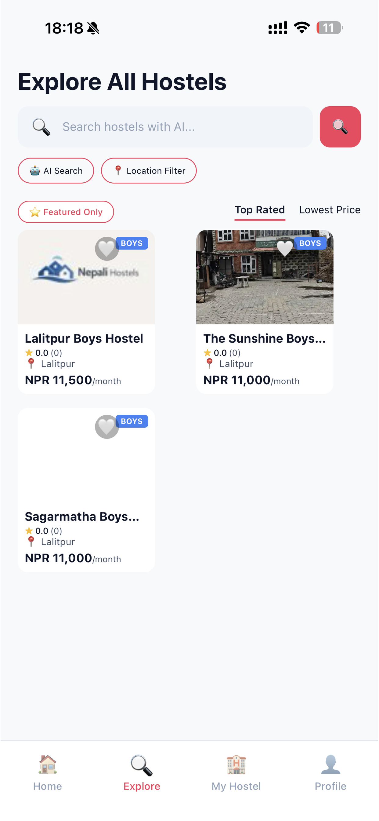 Nepali Hostels