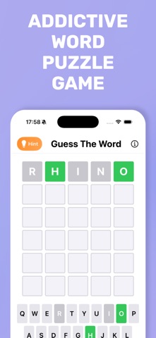 Word guess - game screenshot