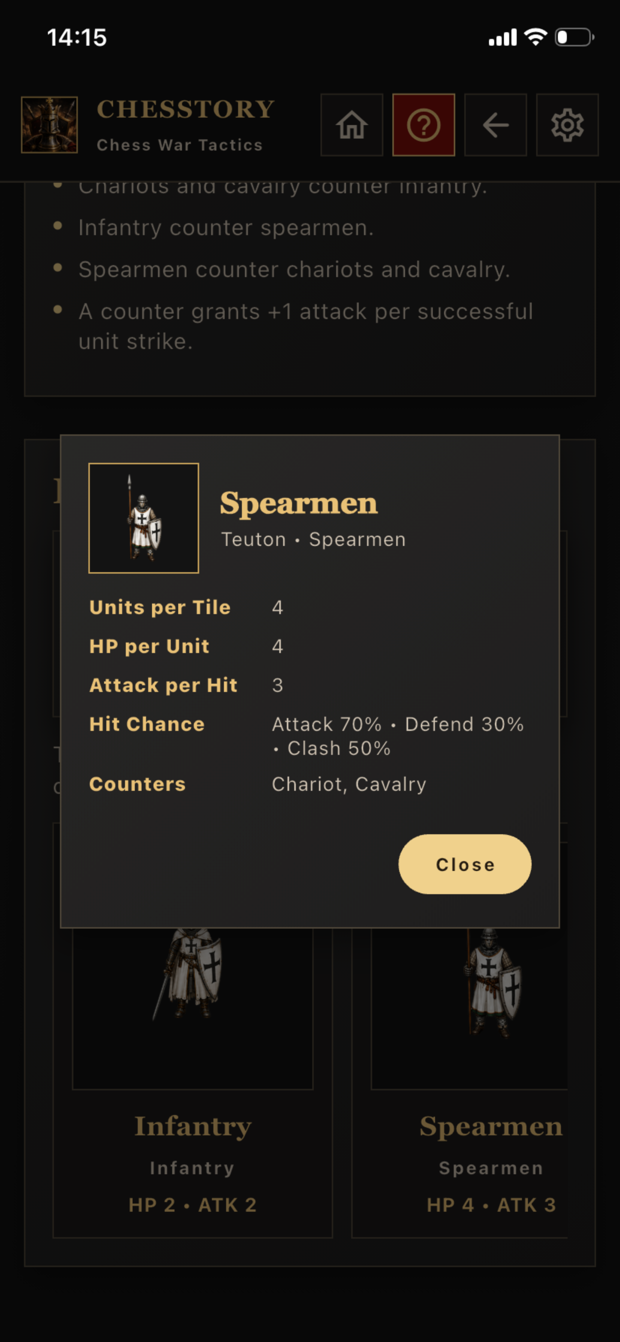 Chesstory - Chess War Tactics screenshot 7