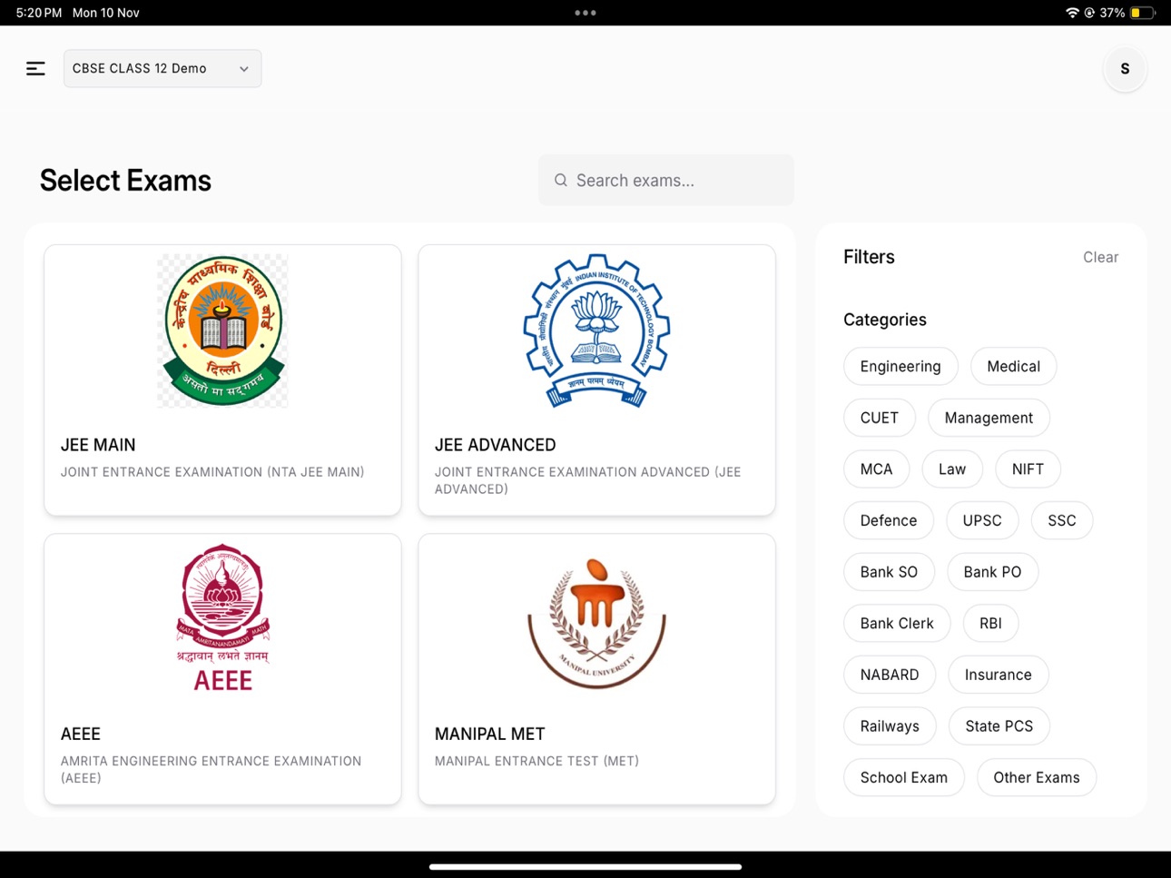 iPad screenshot