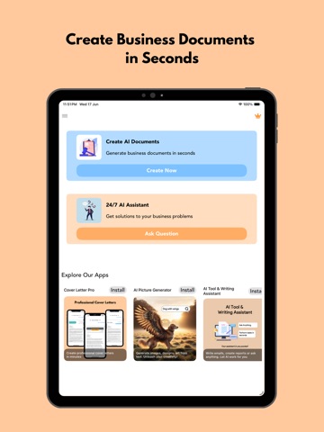 Letterhead Maker Templates iPad screenshot
