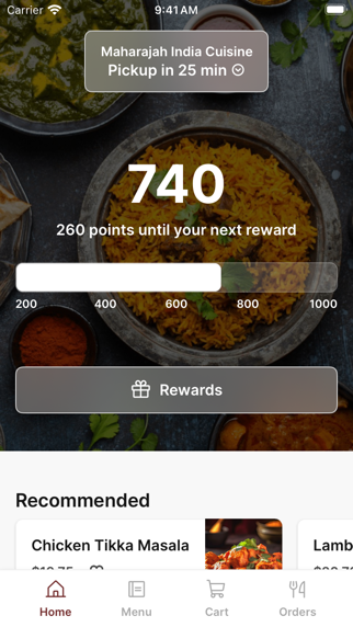 Maharajah India Cuisine app screenshot