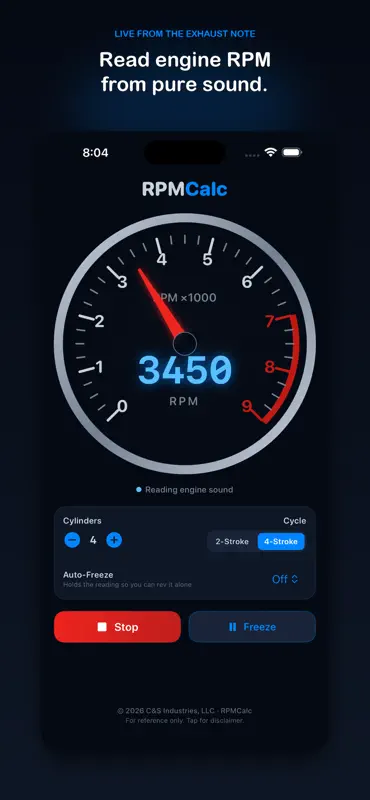 MyRPMCalc screenshot 1 of 3