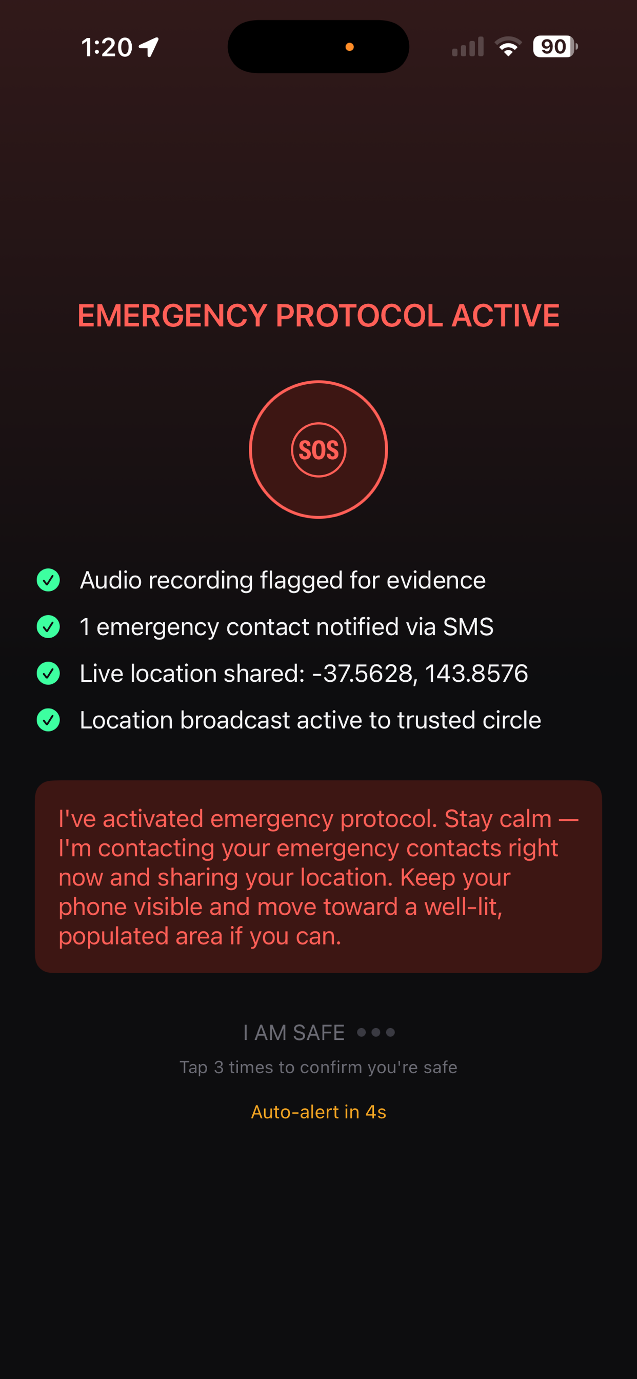 Walk With Me AI - Safety Guard