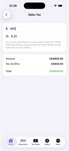 Florida Tax Guide screenshot