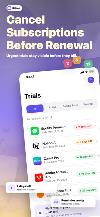 Billoop: Subscription Tracker Screenshot 2 of 6