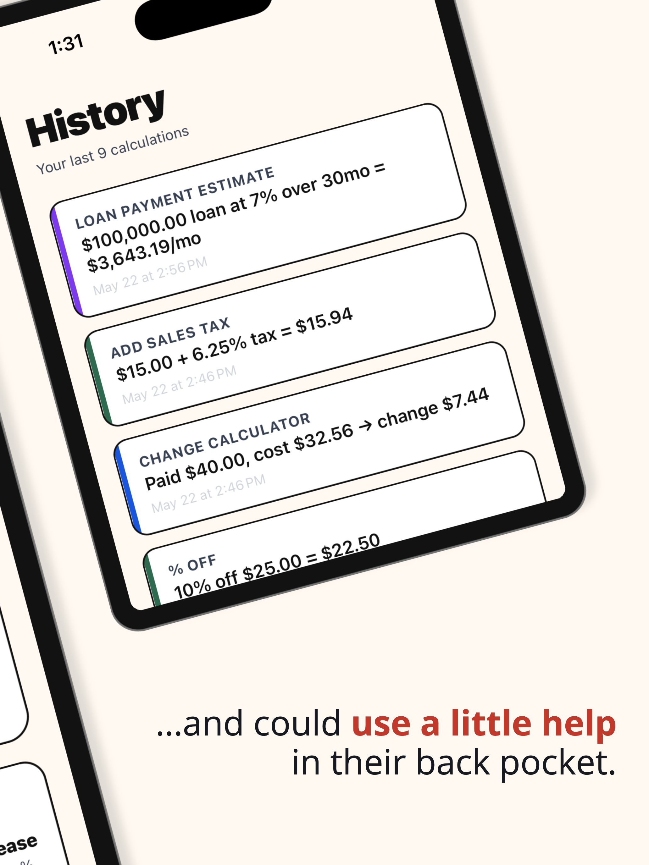 Pocket Math: Life Calculator