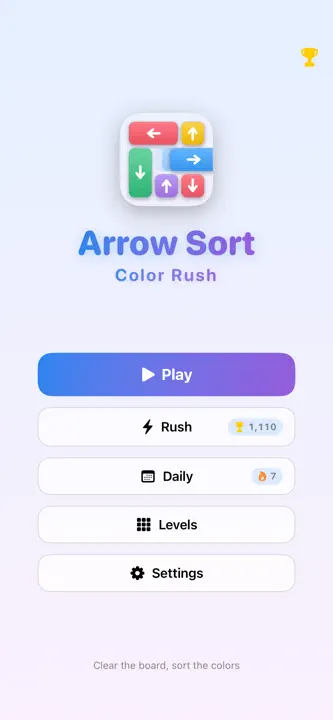 Arrow Sort – Color Rush screenshot 1