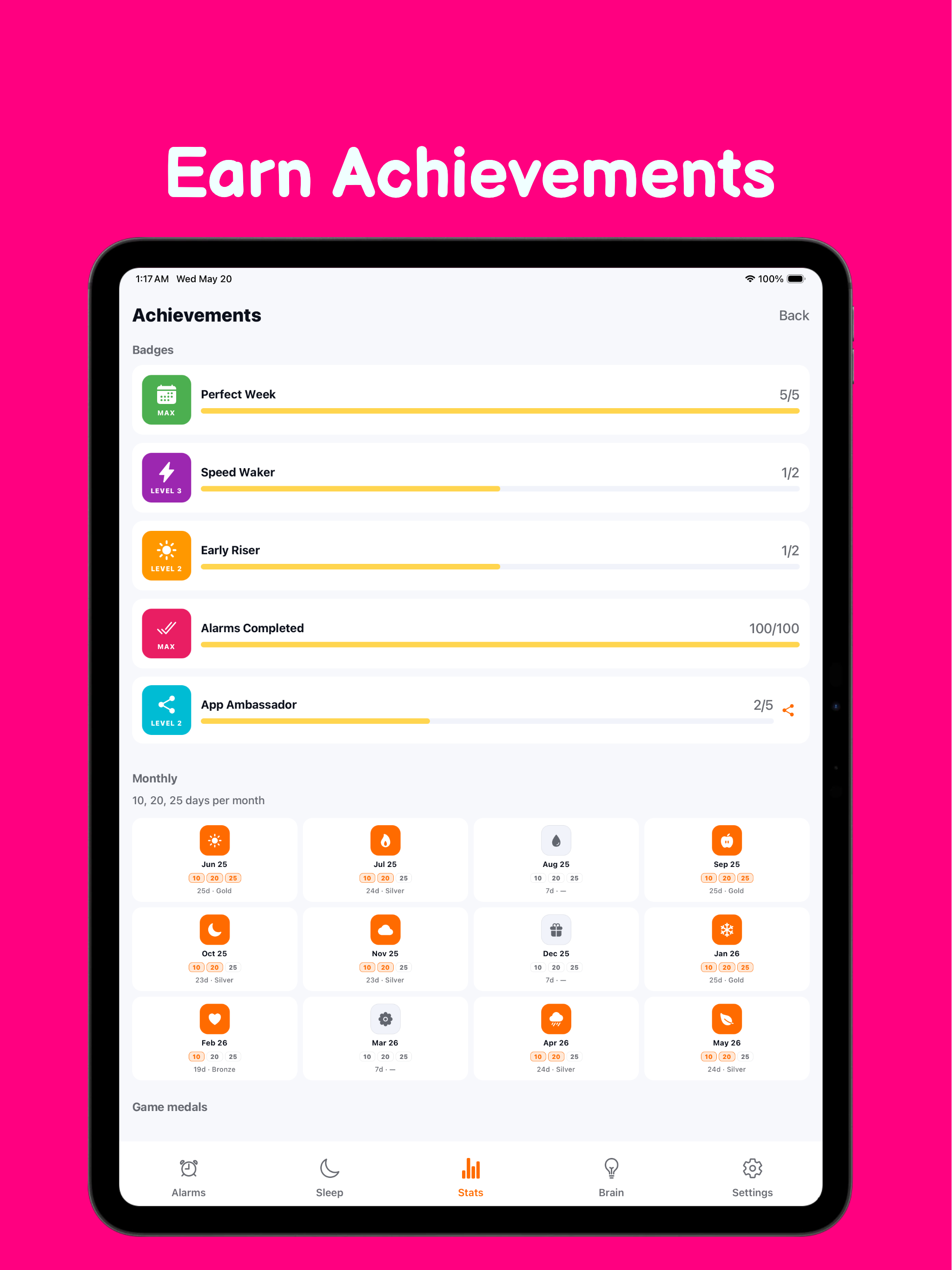Wake: Alarm and Brain Games screenshot 9