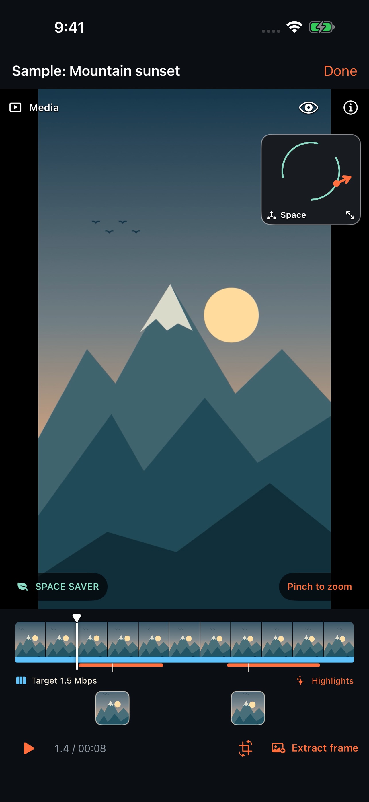 Screenshot 1 of ForeTake: Space-Saving Camera