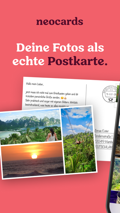 Screenshot #1 pour Postkarten App – neocards