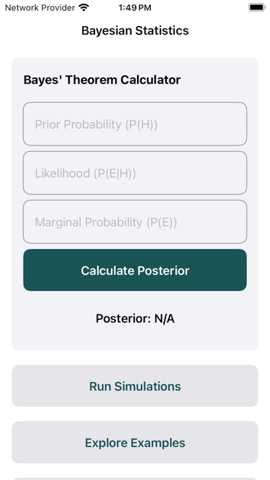 Screenshot #1 pour BayesCalc: Stats Tool