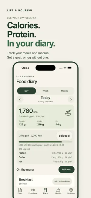 Lift & Nourish: Gym Tracker screenshot 3