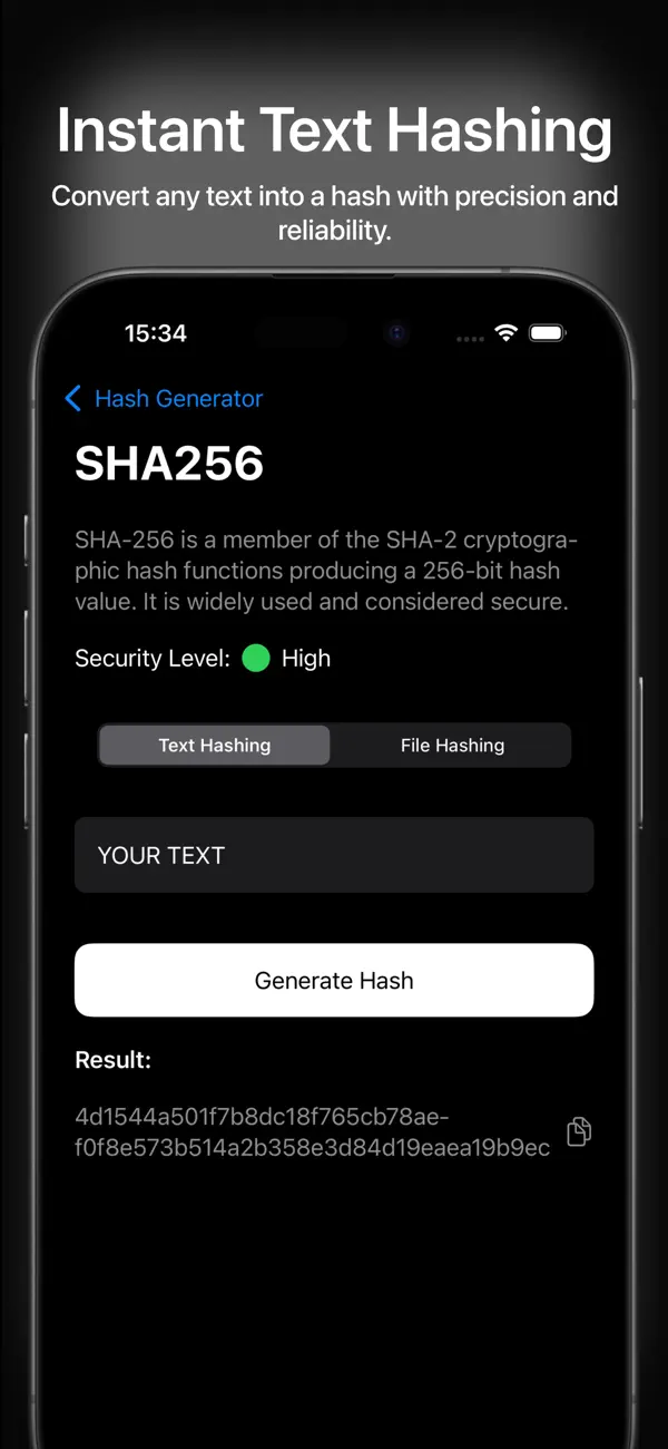 #3. FileToHash (iOS) Ved: FOUTURE