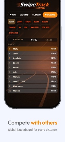 SwipeTrack screenshot