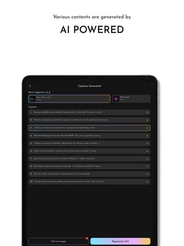 AI Caption - Image Caption iPad screenshot