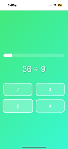 Math Games offline iPhone screenshot