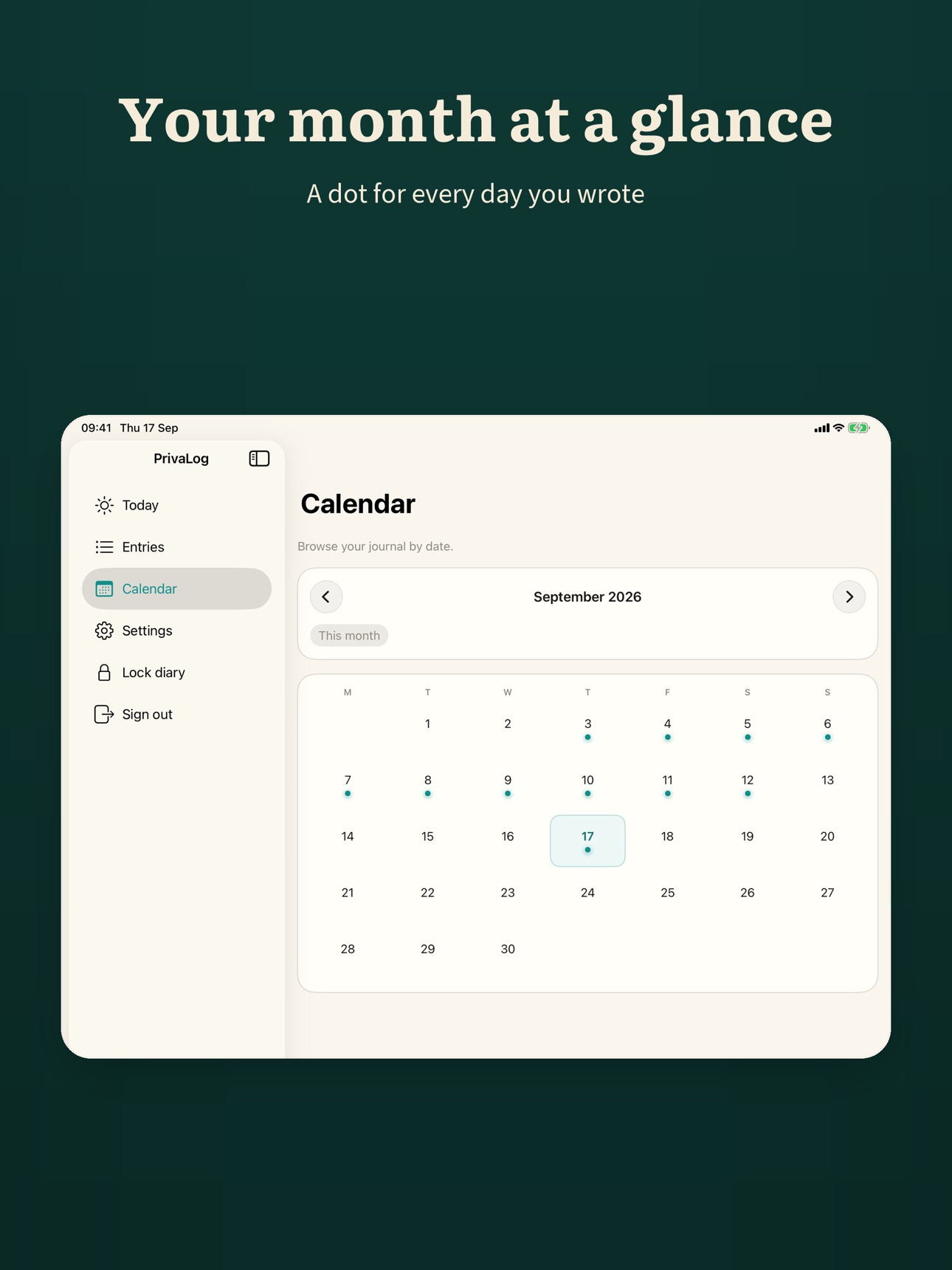 Screenshot 10 of PrivaLog: Diary & Journal