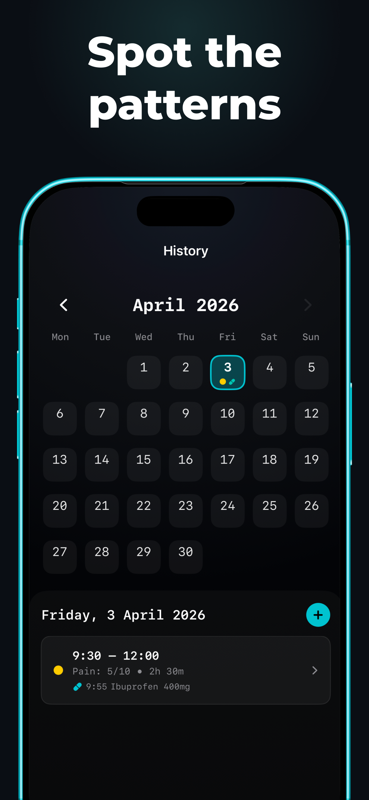 Migraine Tracker : Diary screenshot 3