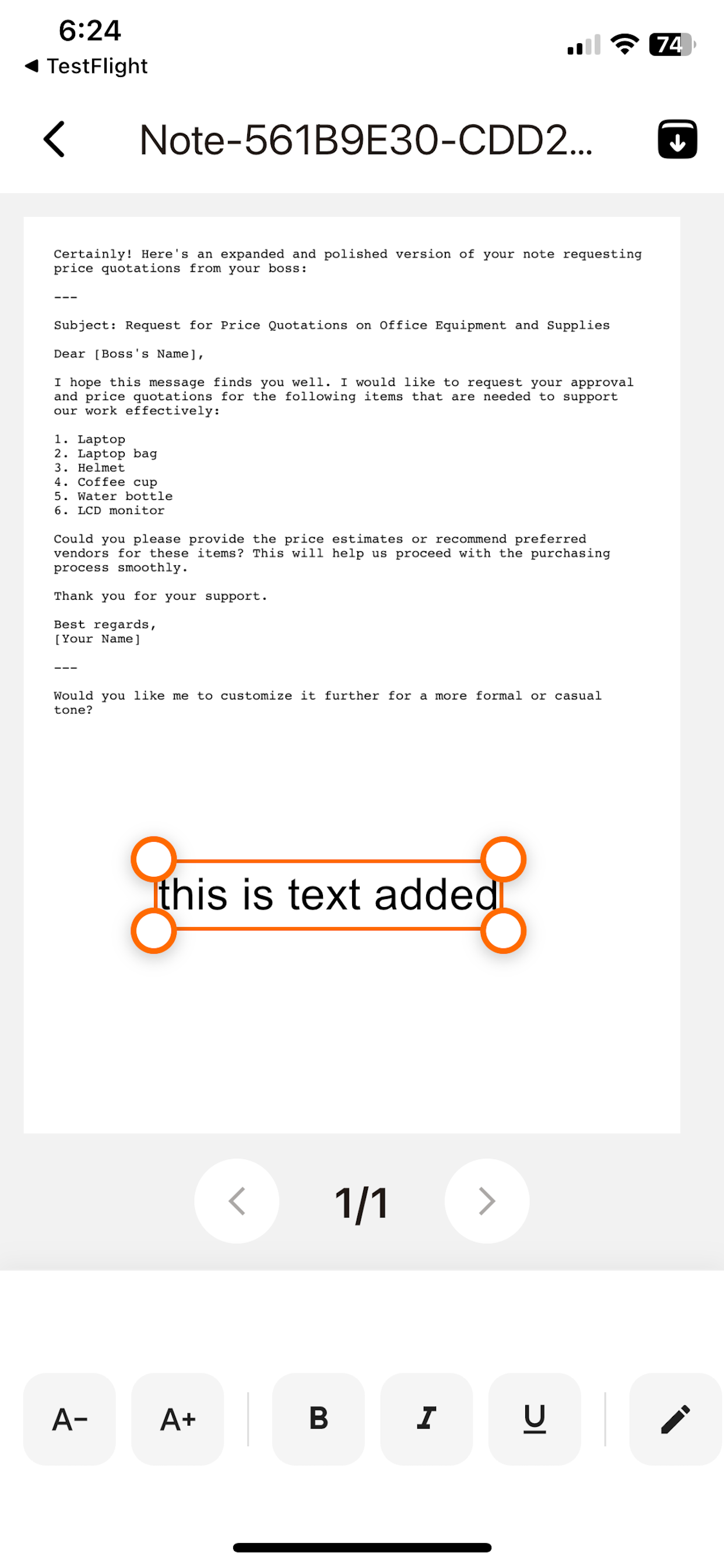 DocFill – PDF Editor & Merger screenshot 5