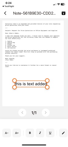 DocFill – PDF Editor & Merger iPhone screenshot