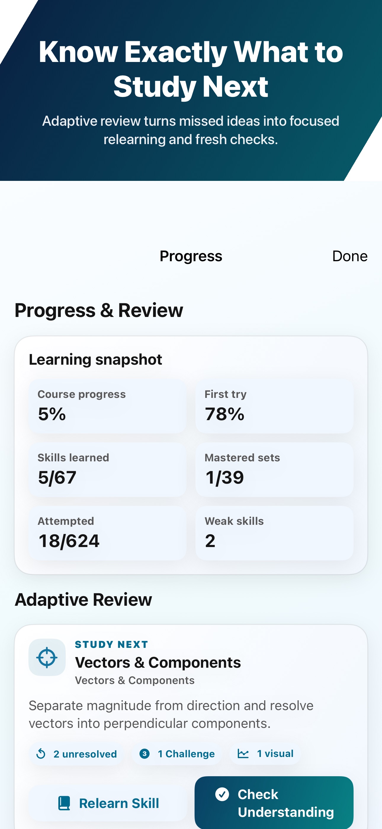 Screenshot 3 of Introductory Physics Tutor
