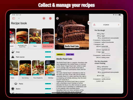 Recipe Keeper - Taste iPad screenshot 1 - Food & Drink app