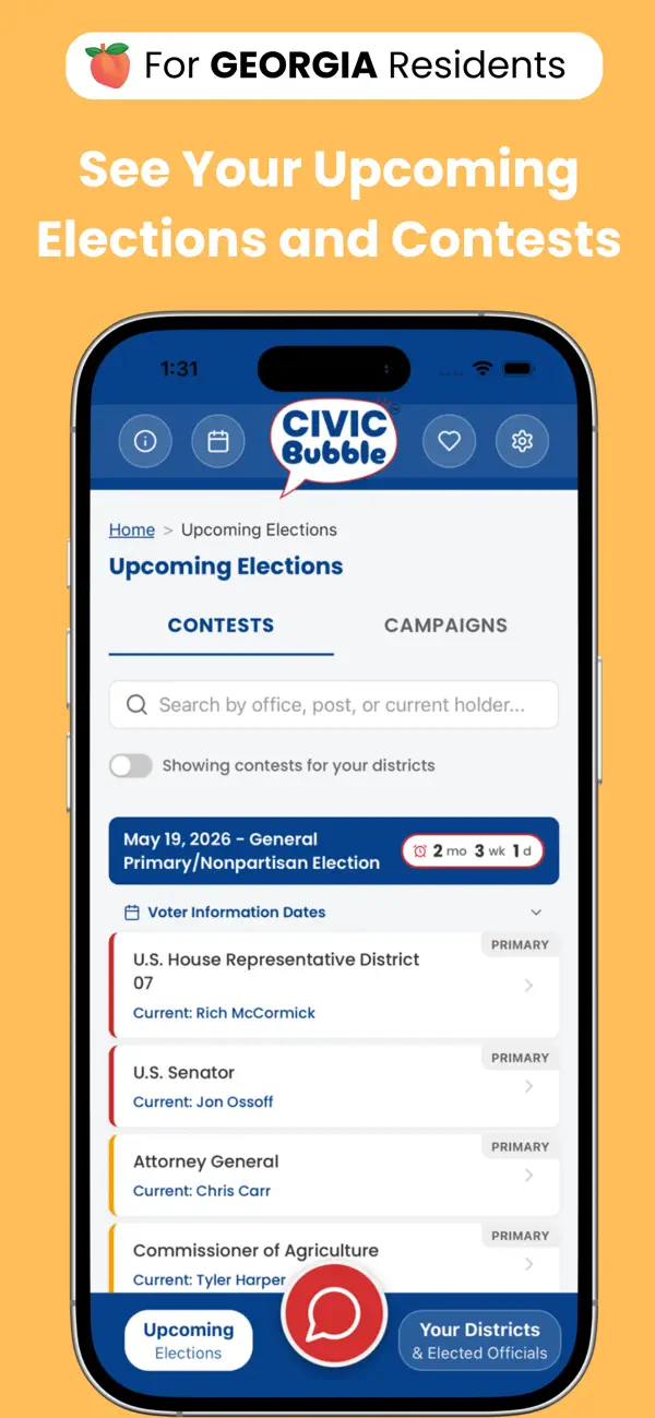#3. Civic Bubble™ (iOS) di: Christy Zeigler