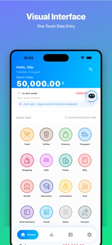 Moni: AI Expense Tracker Screenshot 1 of 8