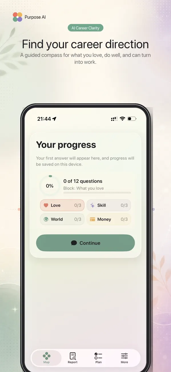 Screenshot #1 pour Orientation Pro: Purpose AI