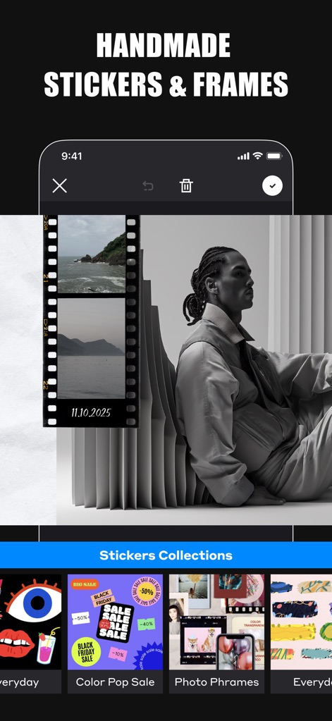 GRIDS Post maker for Instagram - Artistic Frames & Stickers