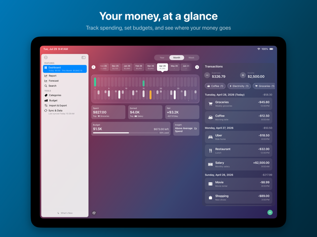 Coins - Spending Tracker Screenshot