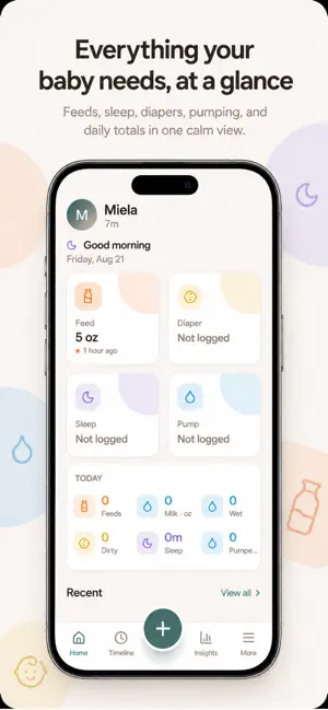 Miela Baby: Baby Tracker screenshot 1