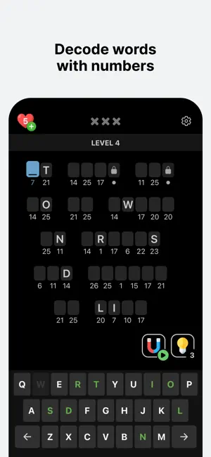 Cryptograms - Word Puzzles screenshot 1