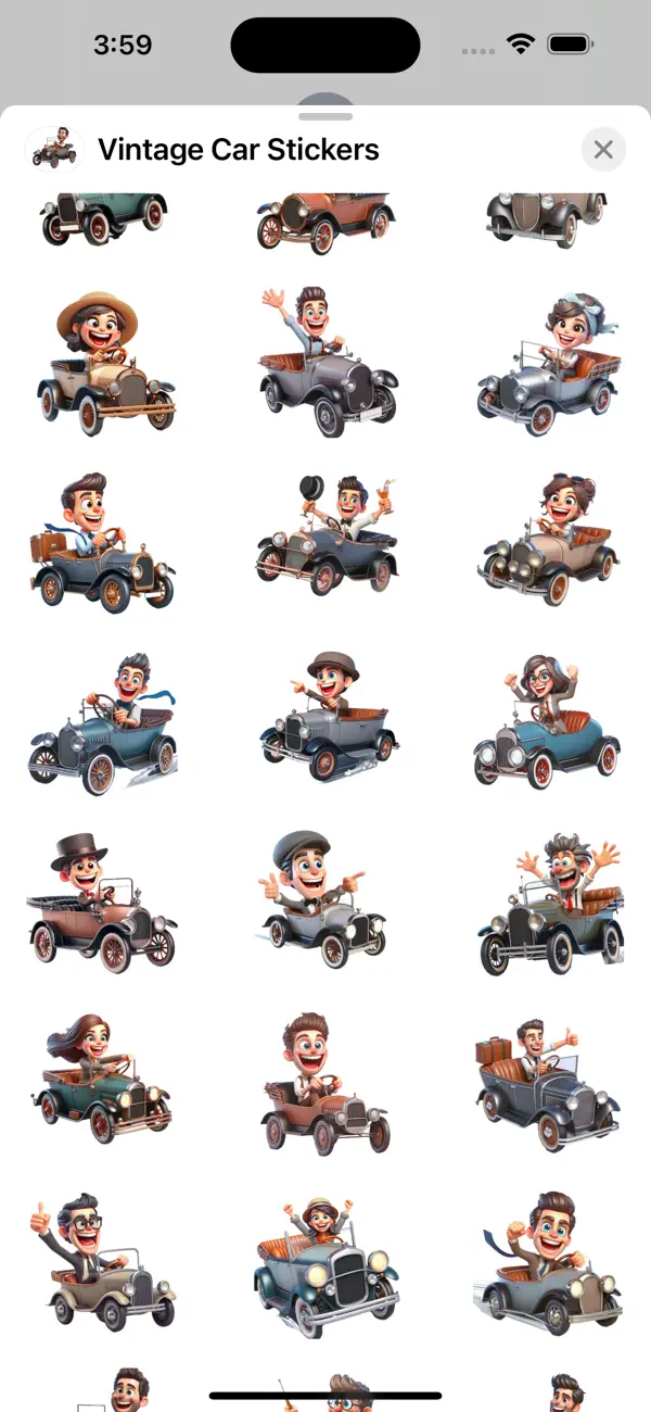 Screenshot #2 pour Vintage Car Stickers