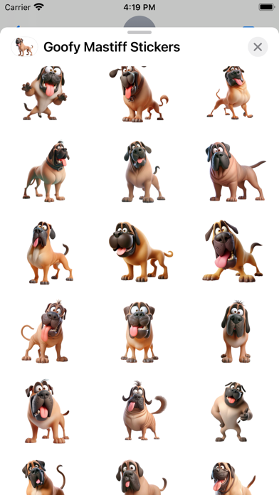 Goofy Mastiff Stickers Screenshot