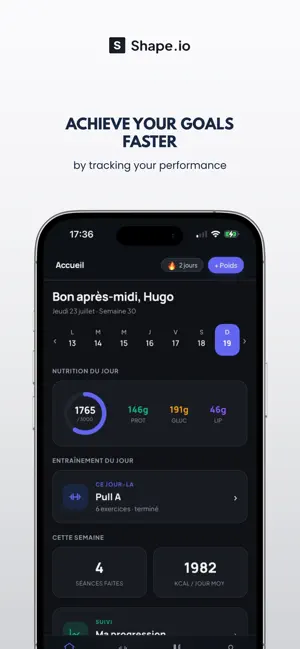 Shape.io: Gym & Nutrition screenshot 1