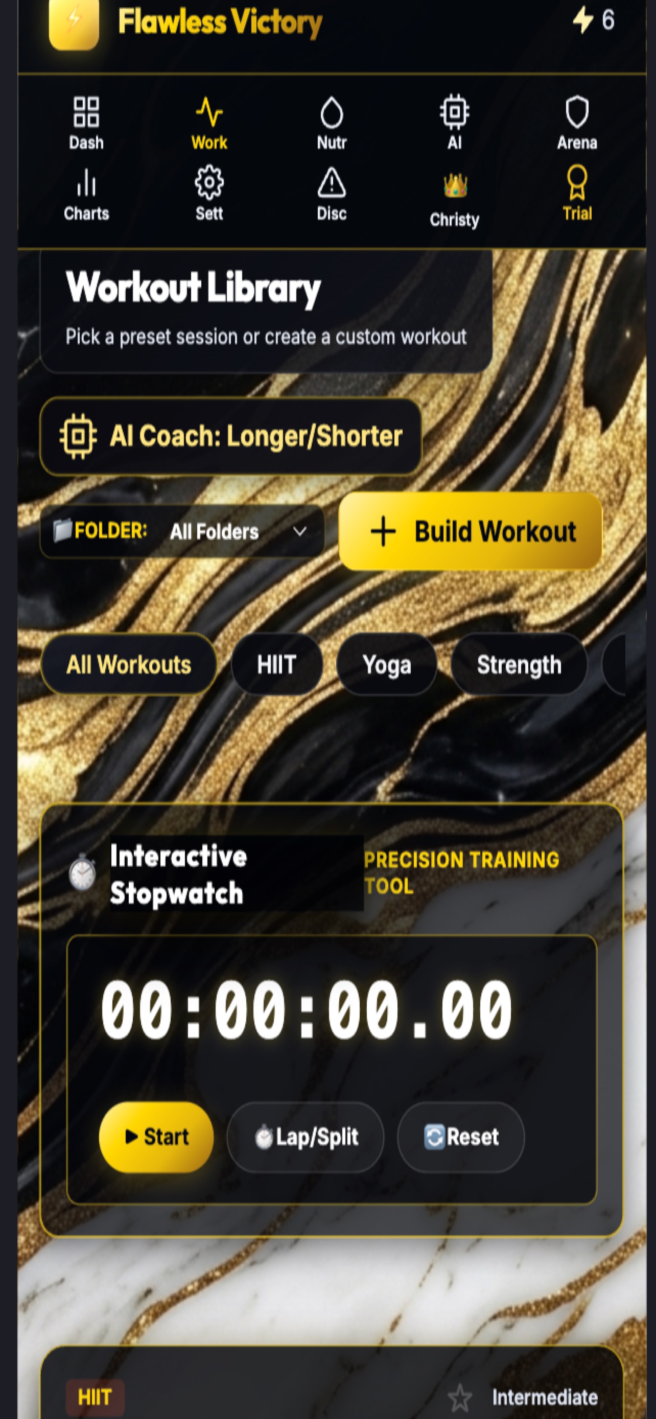 Screenshot 1 of Flawless Victory AI Fit Coach