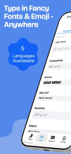 Screenshot von Custom Fonts Pro auf dem iPhone 1