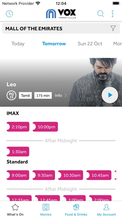 VOX Cinemas App