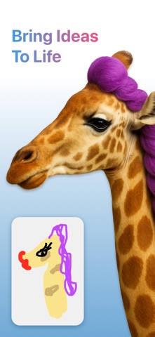 Draw easy with AI - Doodlefy iPhone screenshot