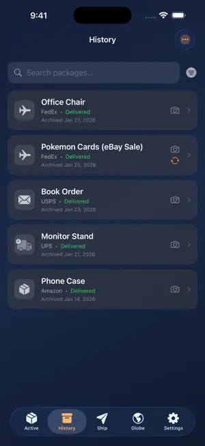 eShip - Package Tracker screenshot 3