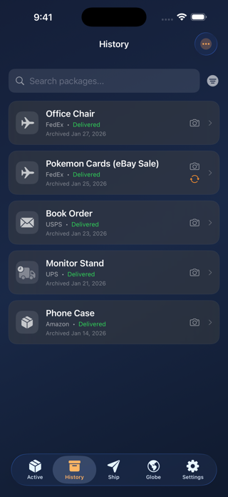 eShip - Package Tracker Screenshot 3 of 7