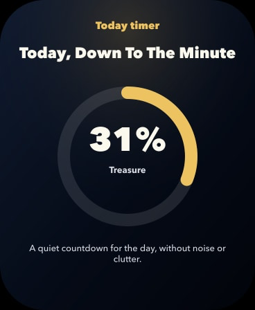Treasure Life Countdown Widget