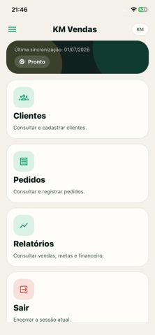 KM Vendas 2 iPhone screenshot