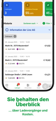 LINZ AG StromMOBIL screenshot