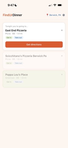 FindUrDinner screenshot