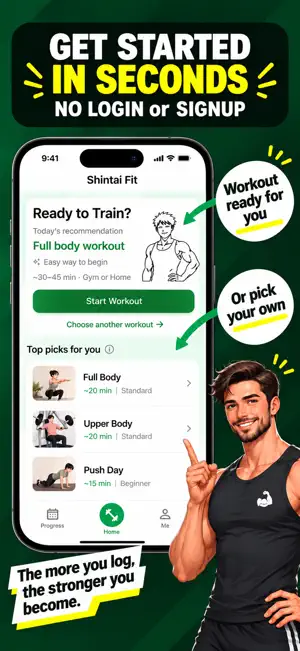 Workout Tracker - Shintai Fit screenshot 1