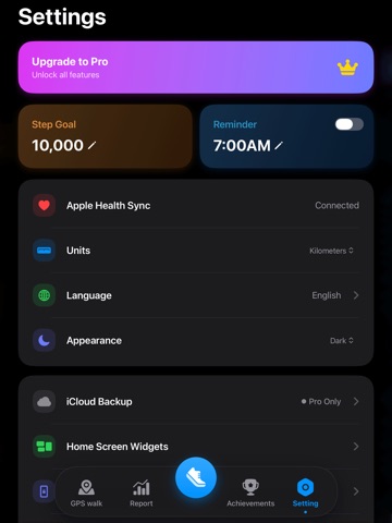 Step Counter - Walking iPad screenshot